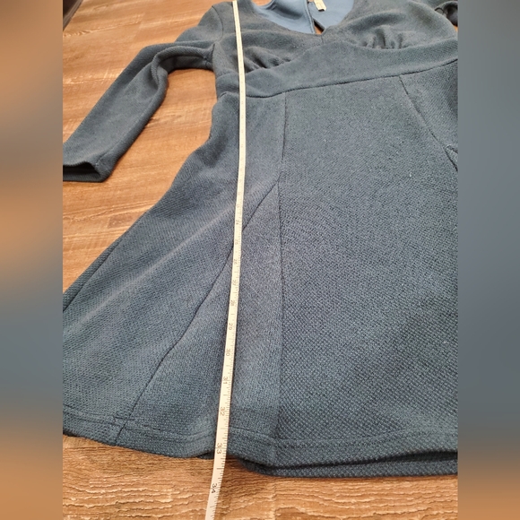 ✨️HP✨️ Free People Teal Hearstopper Fit and Flare Dress in size Medium - Picture 10 of 12